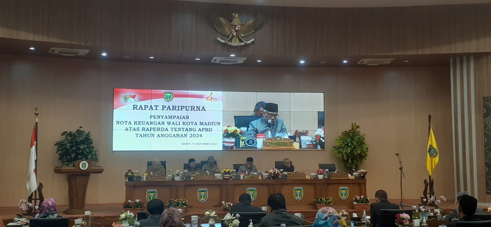 DPRD Kota Madiun Adakan Rapat Paripurna Dalam Rangka Penyampaian Nota